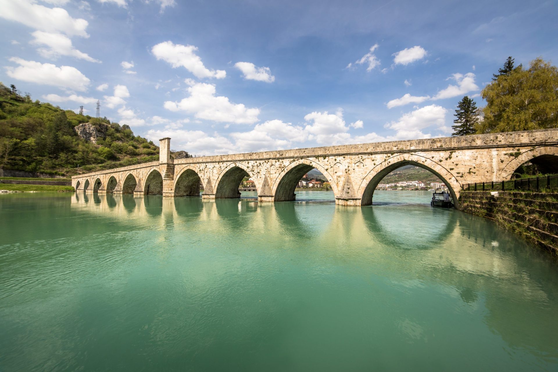 Mehmed,Pasa,Sokolovic,Bridge,In,Visegrad,On,Drina,River
