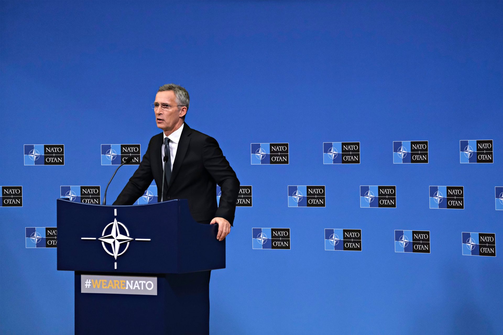 Brussels,,Belgium.,25th,June,2019.,Secretary,General,Jens,Stoltenberg,Gives