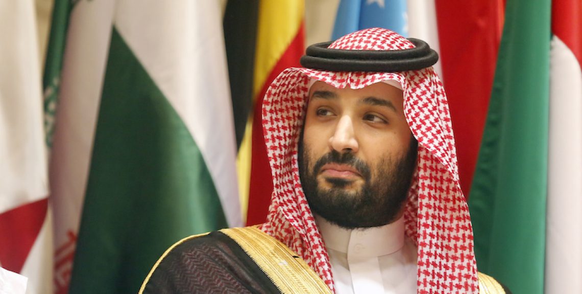 Saudi Crown Prince Mohammed bin Salman poses during a group picture ahead of Islamic Summit of the Organization of Islamic Cooperation (OIC) in Mecca, Saudi Arabia, early Saturday, June 1, 2019. Muslim leaders from some 57 nations gathered in Islam's holiest city of Mecca late Friday to discuss a breadth of critical issues ranging from a spike in tensions in the Persian Gulf, to Palestinian statehood, the plight of Rohingya refugees and the growing threat of Islamophobia. (AP Photo/Amr Nabil)