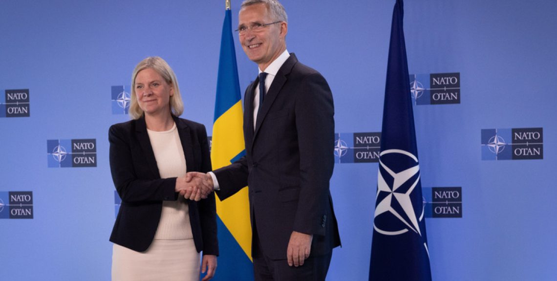 NATO Secretary General Jens Stoltenberg and the Prime Minister of Sweden, Magdalena Andersson
