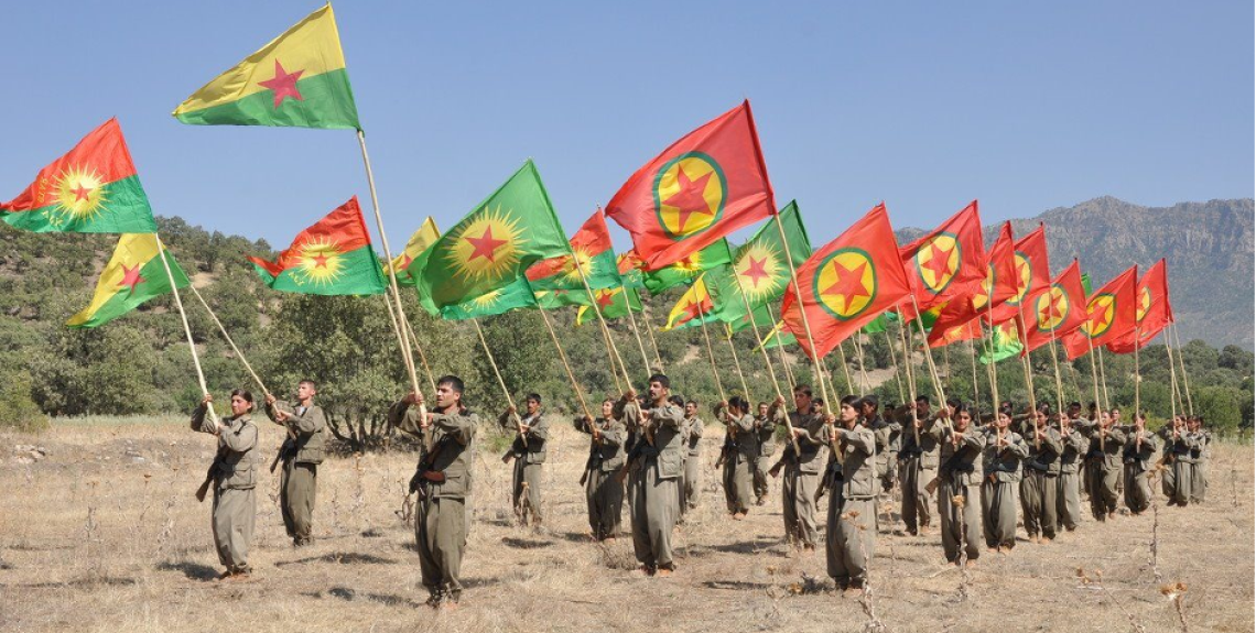 Source: The Media Line. Kurdish PKK fighters in Syria.