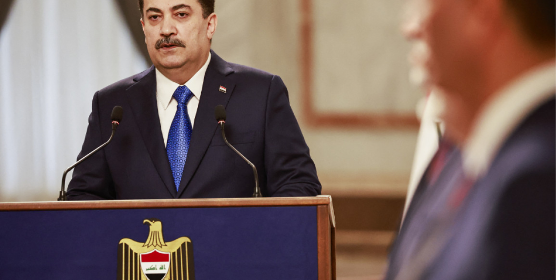 Source: The New Arab. Iraqi Prime Minister Mohammed Shia al-Sudani